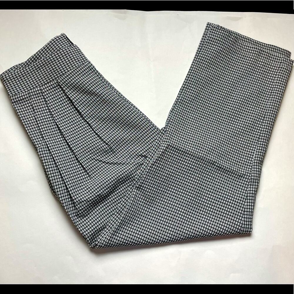 Gorgeous Dee Elly Checked Pants with front pleats. Black & White. Small. NWOT